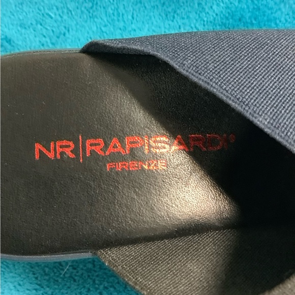 NR Rapisardi Color Block Leather Platform Sandals - Picture 7 of 10